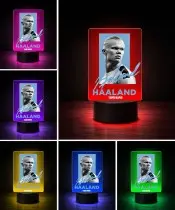 3D-LED-Nachtlicht Cristiano Ronaldo Portugal mit Namensgeschenk