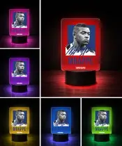 Kylian Mbappe 3D LED Night Light with Name and Autograph
