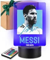 copy of 3D LED Night Light Cristiano Ronaldo Football Autograph with Name