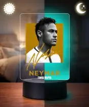 Neymar Jr 3D Football LED Night Light with Name and Autograph