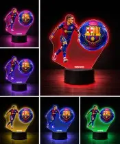 3D Raphinha LED Night Light FC Barcelona Player with Name Gift