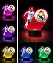 Jude Bellingham Real Madrid Football 3D LED Night Light with Name