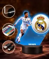 Jude Bellingham Real Madrid Football 3D LED Night Light with Name