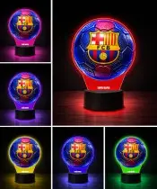 Kylian Mbappe Real Madrid Football Player 3D LED Night Light with Name Gift