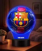 Kylian Mbappe Real Madrid Football Player 3D LED Night Light with Name Gift
