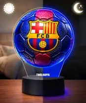 Kylian Mbappe Real Madrid Fußballspieler 3D LED-Nachtlicht mit Namensaufdruck