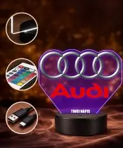 Real Madrid Football 3D LED Night Light with Name