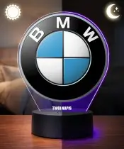 Real Madrid Fußball 3D LED-Nachtlicht mit Namen