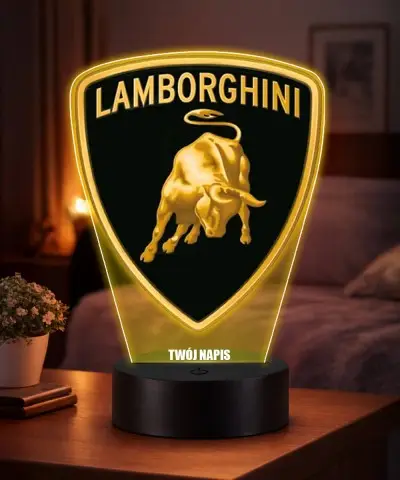 3D Lamborghini Logo LED...