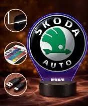copy of 3D-Lamborghini-Logo-LED-Lampe, personalisiert mit Name und Inschrift, RGB-Fernbedienung, Geschenk