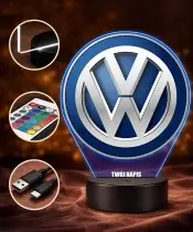 3D-Lamborghini-Logo-LED-Lampe, personalisiert mit Name und Inschrift, RGB-Fernbedienung, Geschenk