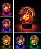 3D Lamborghini Logo LED Lamp Personalized with Name and Inscription RGB Remote Control Gift