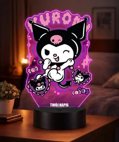 Lampka Kuromi Sanrio LED 3D...