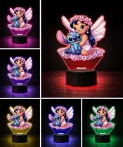 Frozen Elsa Anna LED 3D Lamp Personalized Name Gift for a Girl