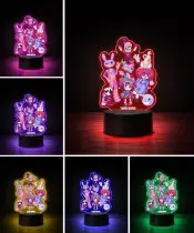 Frozen Elsa Anna LED 3D Lamp Personalized Name Gift for a Girl