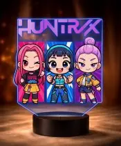 Lampka Huntrix Chibi LED 3D Personalizowana Imię Prezent