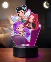 Die Eiskönigin Elsa Anna LED 3D Lampe mit personalisiertem Namen – Geschenk für Mädchen