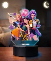 Die Eiskönigin Elsa Anna LED 3D Lampe mit personalisiertem Namen – Geschenk für Mädchen