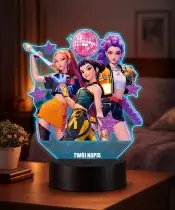 Die Eiskönigin Elsa Anna LED 3D Lampe mit personalisiertem Namen – Geschenk für Mädchen