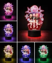Die Eiskönigin Elsa Anna LED 3D Lampe mit personalisiertem Namen – Geschenk für Mädchen