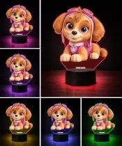 copy of Die Eiskönigin Elsa Anna LED 3D Lampe mit personalisiertem Namen – Geschenk für Mädchen