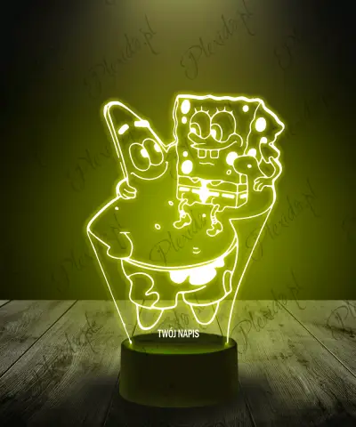 lampka_led_3d_plexido_spongebob_i_patryk