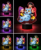 copy of Die Eiskönigin Elsa Anna LED 3D Lampe mit personalisiertem Namen – Geschenk für Mädchen