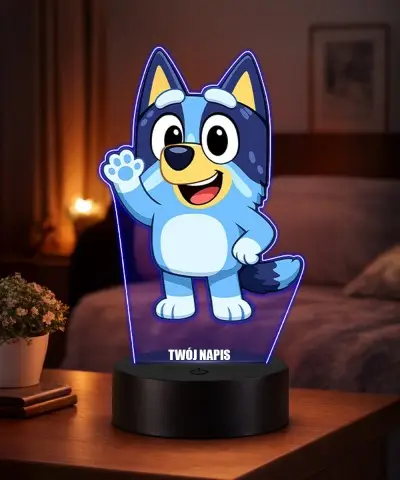 Lampka Nocna LED 3D Bluey...