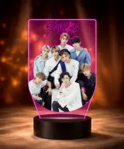 3D-Plexido-LED-Lampe mit UV-Druck der K-Pop-Band Stray Kids