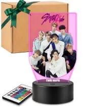 3D-Plexido-LED-Lampe mit UV-Druck der K-Pop-Band Stray Kids