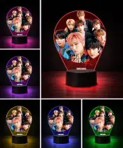 Lampka LED 3D Plexido z Nadrukiem Stray Kids