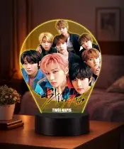 Lampka LED 3D Plexido z Nadrukiem Stray Kids