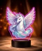 3D LED Lamp Plexido with UV Print Unicorn Unicorn