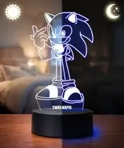 Lampka LED 3D Plexido Bajka Sonic