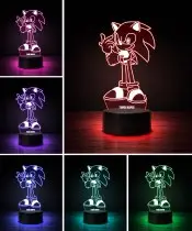 Lampka LED 3D Plexido Bajka Sonic