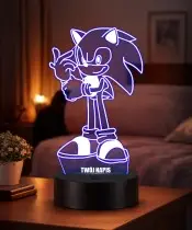 3D-Plexido-LED-Lampe Sonic Fairy Tale