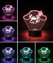 Lampka LED 3D Plexido Hello Kitty Cinamonroll