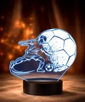 3D Plexido LED Lampe Boxer Fußball Fußballspieler Sport