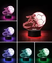 Lampka LED 3D Plexido Bokser Piłka Nożna Piłkarz Sport