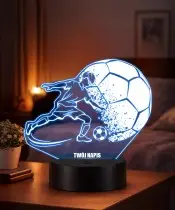 3D Plexido LED Lampe Boxer Fußball Fußballspieler Sport