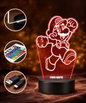 Lampka LED 3D Plexido Mario Bros