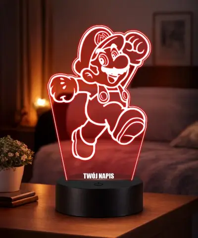 Lampka LED 3D Plexido Mario...