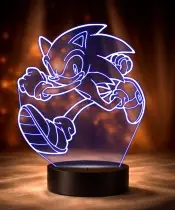 3D-Plexido-LED-Lampe Sonic Running Game