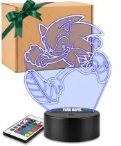 3D-Plexido-LED-Lampe Sonic Running Game