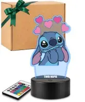 3D Plexido LED Lamp with Heart Stitch Print