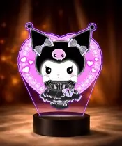 Hello Kitty Kuromi bedruckte 3D-Plexido-LED-Lampe