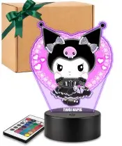 Hello Kitty Kuromi bedruckte 3D-Plexido-LED-Lampe