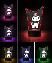 Lampka LED 3D Plexido z Nadrukiem Hello Kitty Kuromi