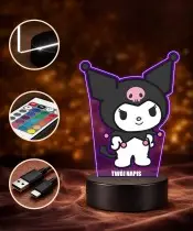 Hello Kitty Kuromi bedruckte 3D-Plexido-LED-Lampe