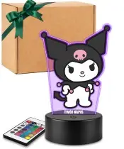 Hello Kitty Kuromi bedruckte 3D-Plexido-LED-Lampe